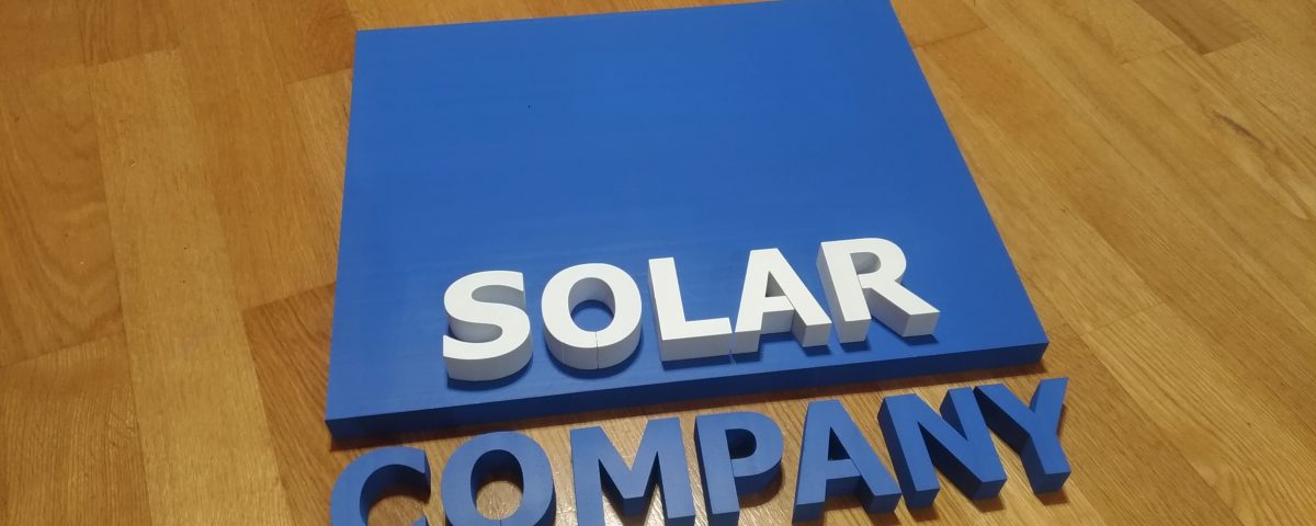 3D logo 2 farebne solar company