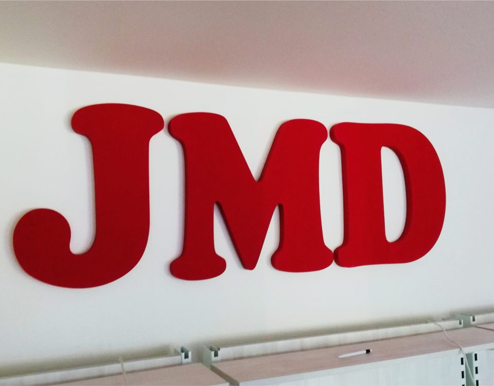 3D logo JMD www.3Dpismena.sk