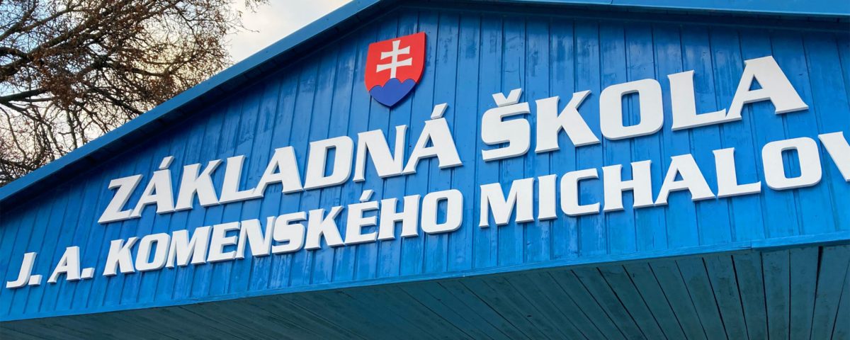3D nápis základná škola MI