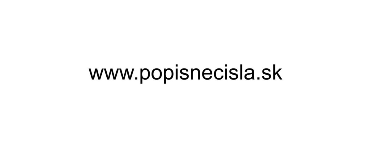 www.popisnecisla.sk